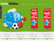 Tablet Screenshot of melamedia.nl